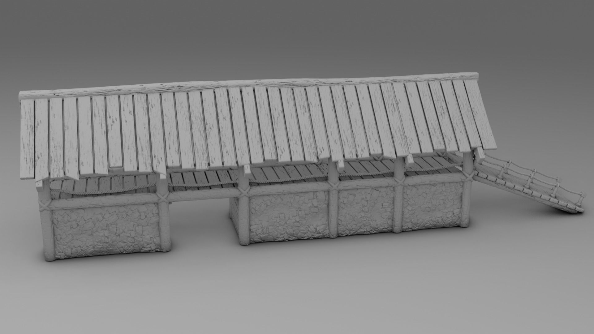 Set 5 model of Stylized Village 3D print model_4