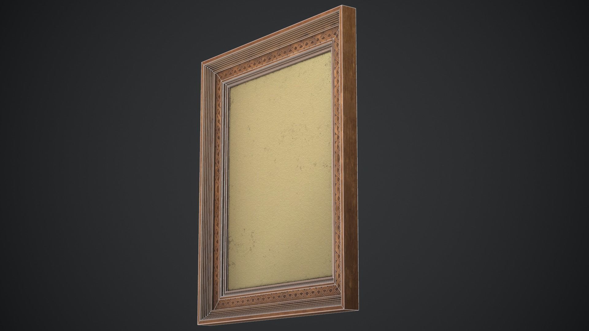 Picture frame Low-poly 3D model_7