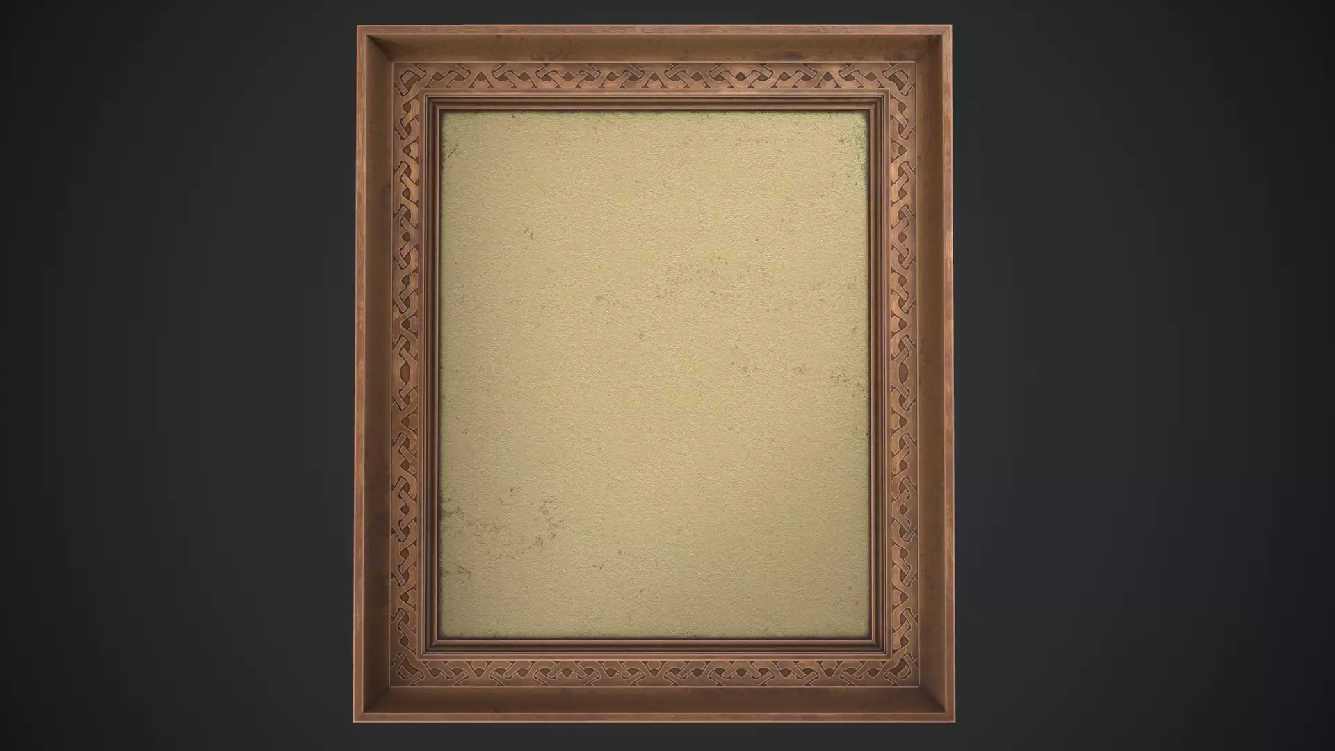 Picture frame Low-poly 3D model_0