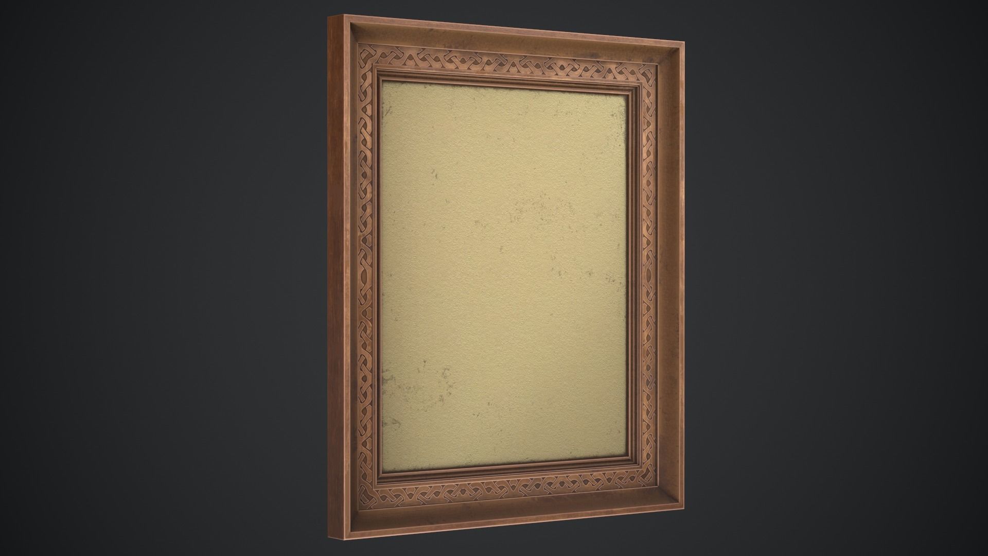 Picture frame Low-poly 3D model_2