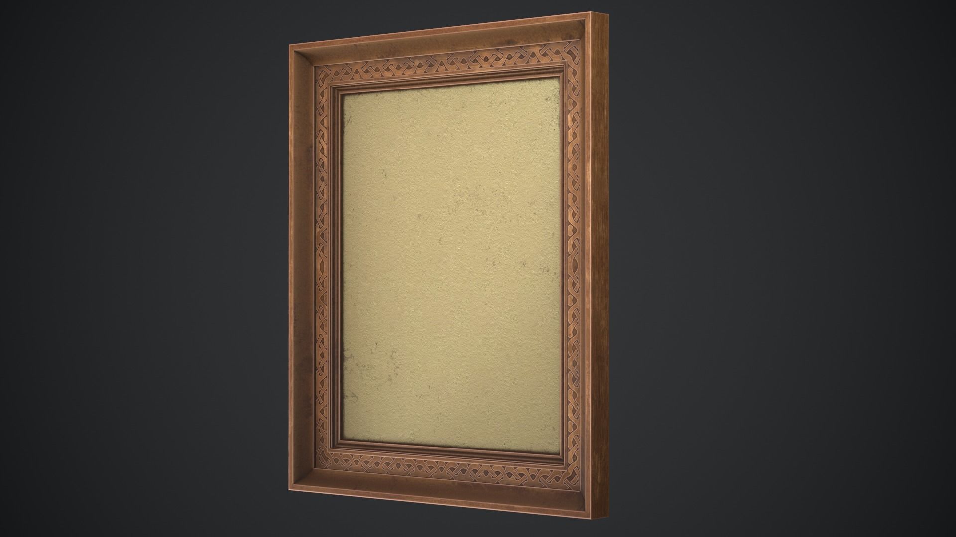 Picture frame Low-poly 3D model_1