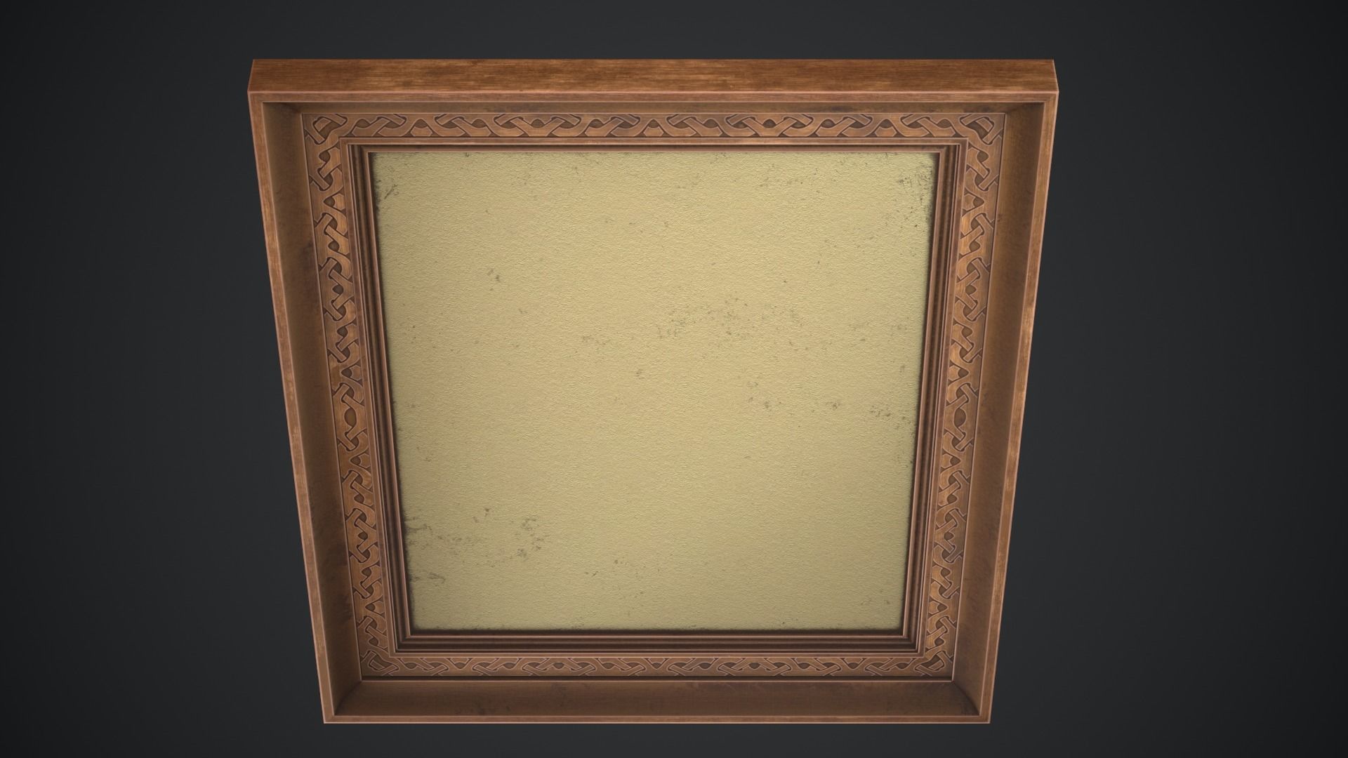 Picture frame Low-poly 3D model_3