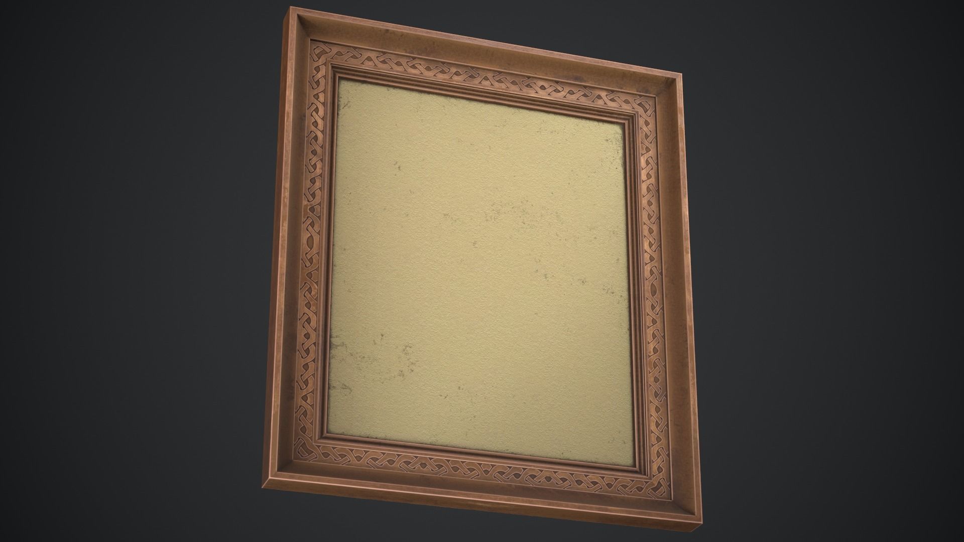 Picture frame Low-poly 3D model_4
