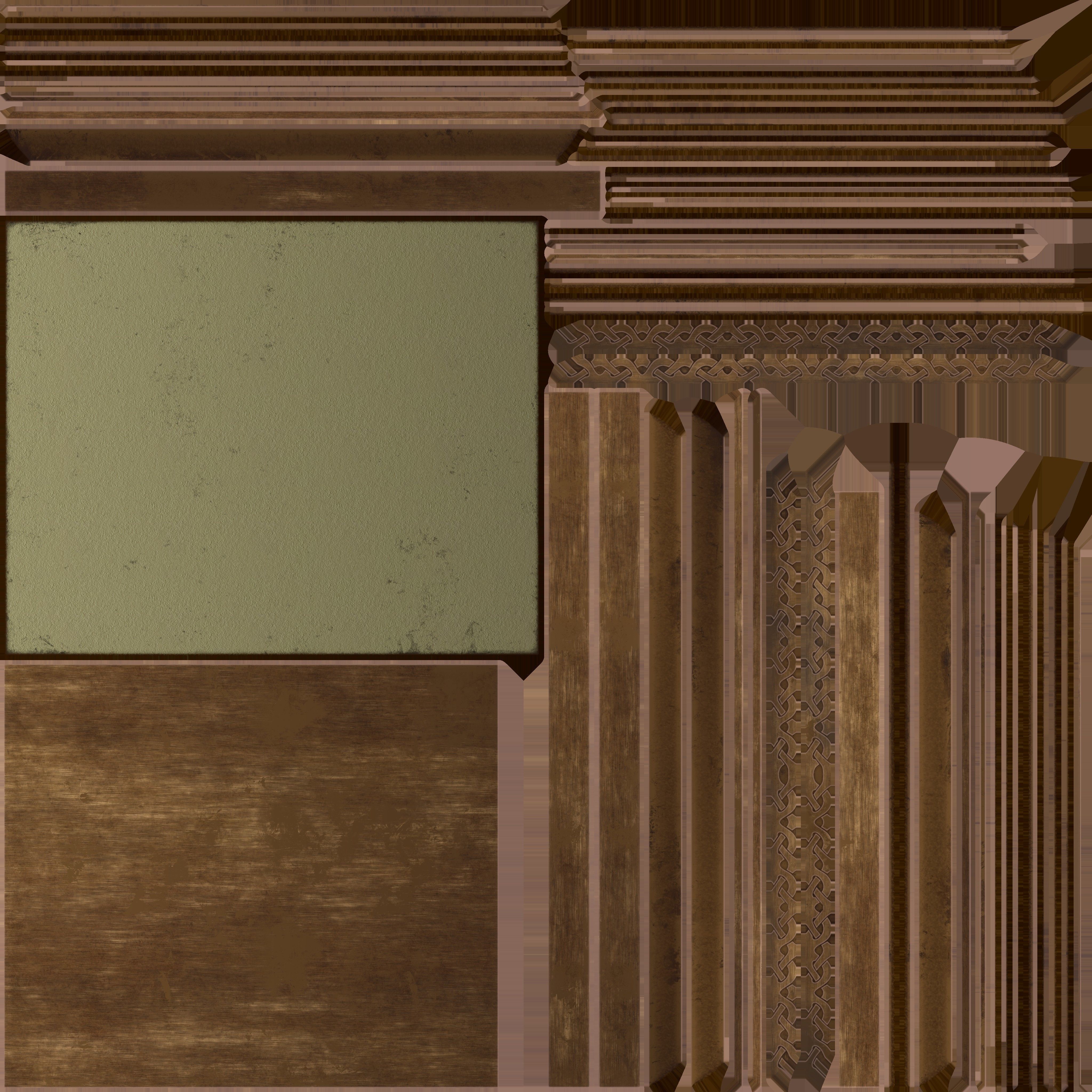 Picture frame Low-poly 3D model_8