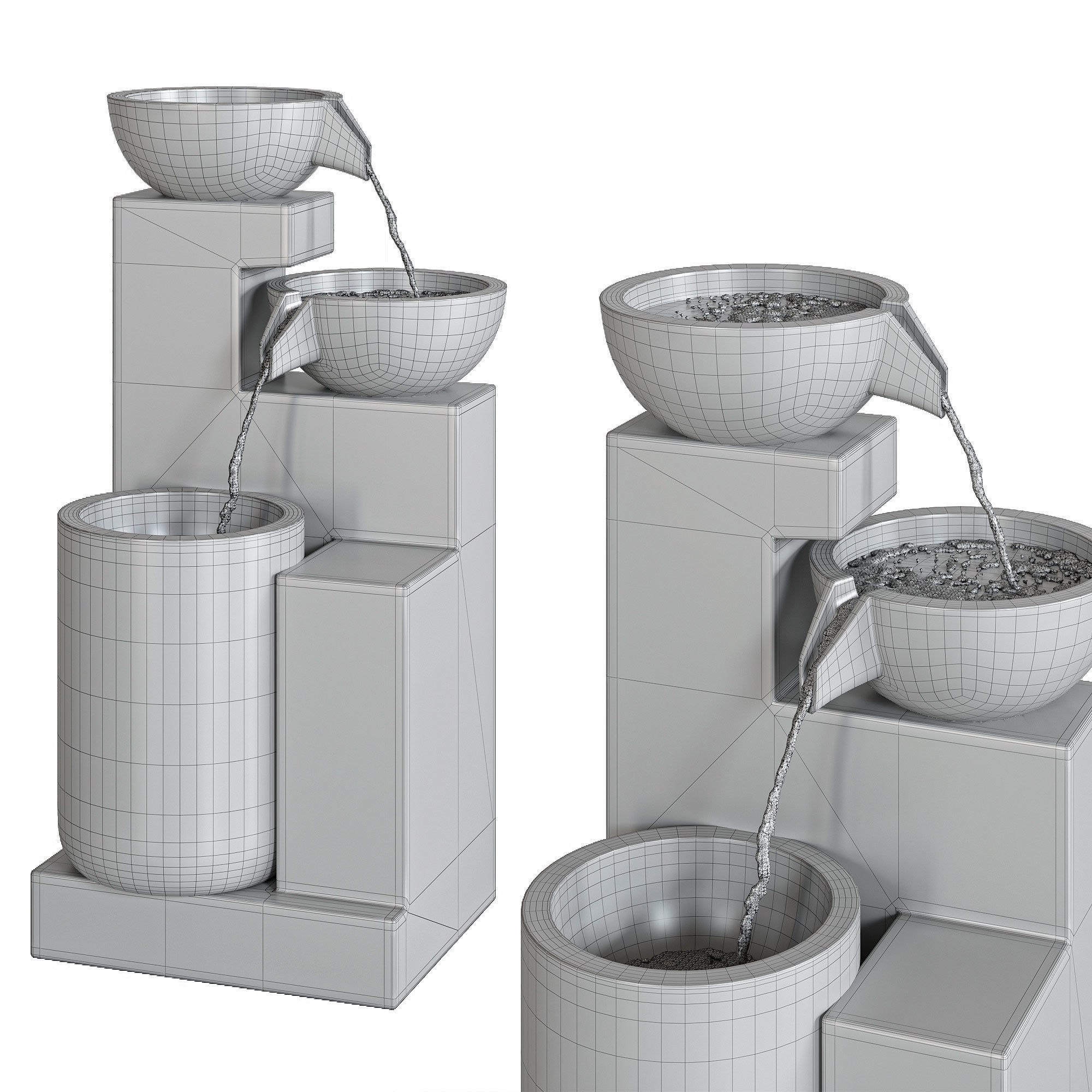 Resin Fountain 3D model_1