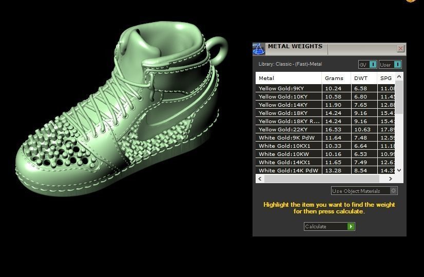 Shoes Pendant 3D print model_14