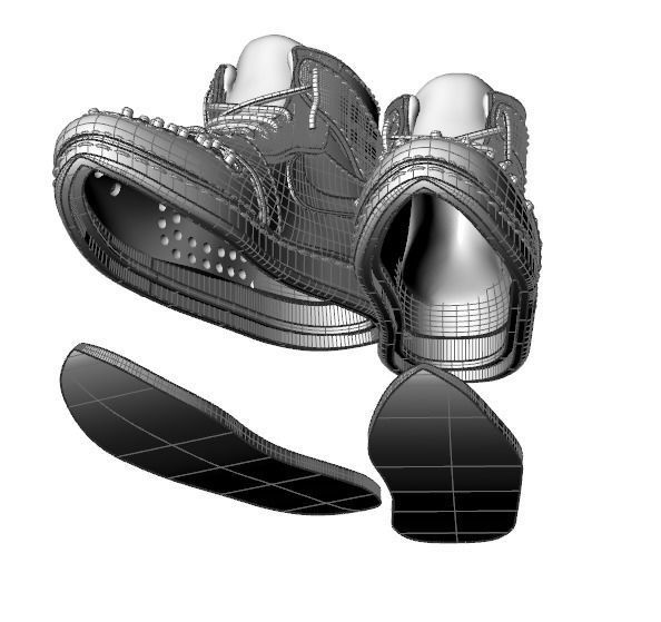 Shoes Pendant 3D print model_13