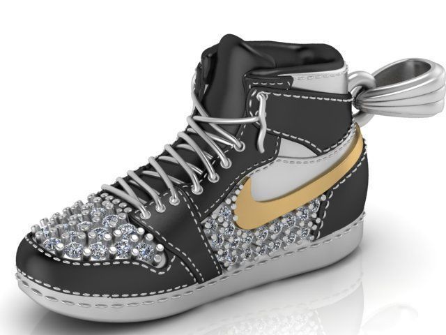 Shoes Pendant 3D print model_11