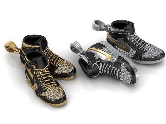 shoes pendant 3D print model