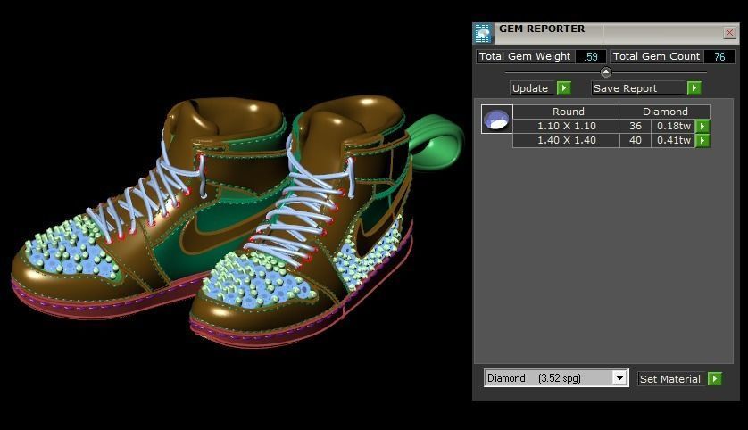 Shoes Pendant 3D print model_16