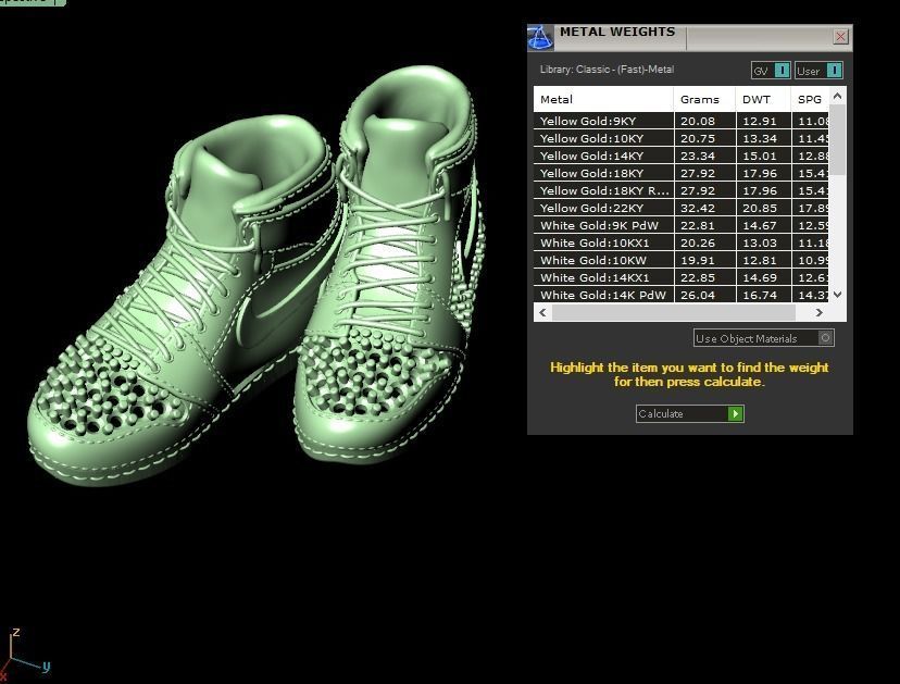 Shoes Pendant 3D print model_15