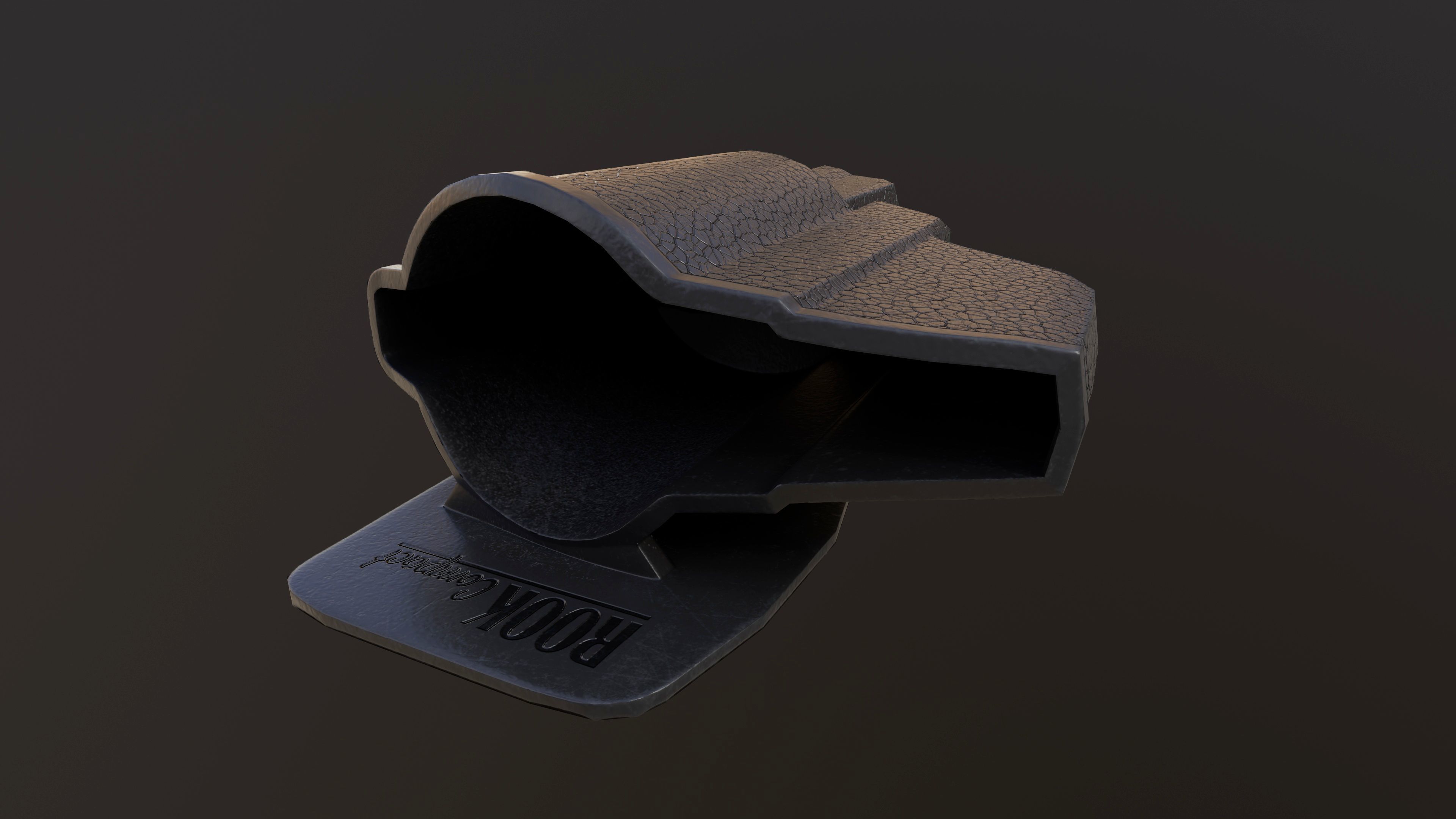 Rook Compact Revolver Stainless with Accessories Low-poly 3D model_29