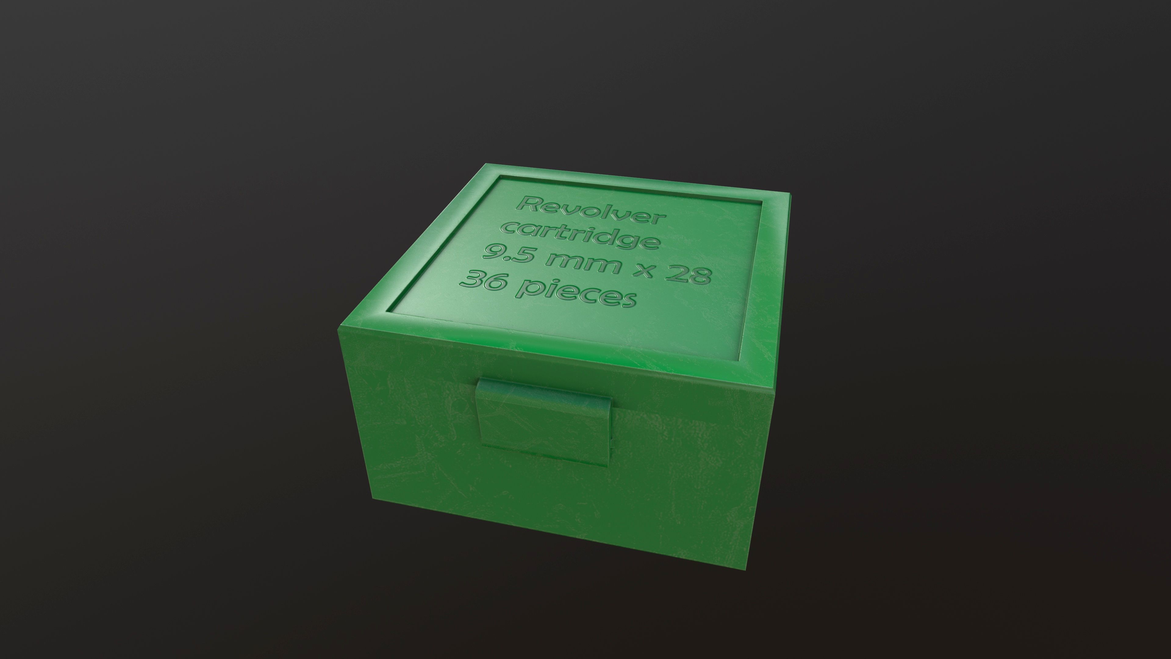 Rook Compact Revolver Stainless with Accessories Low-poly 3D model_33