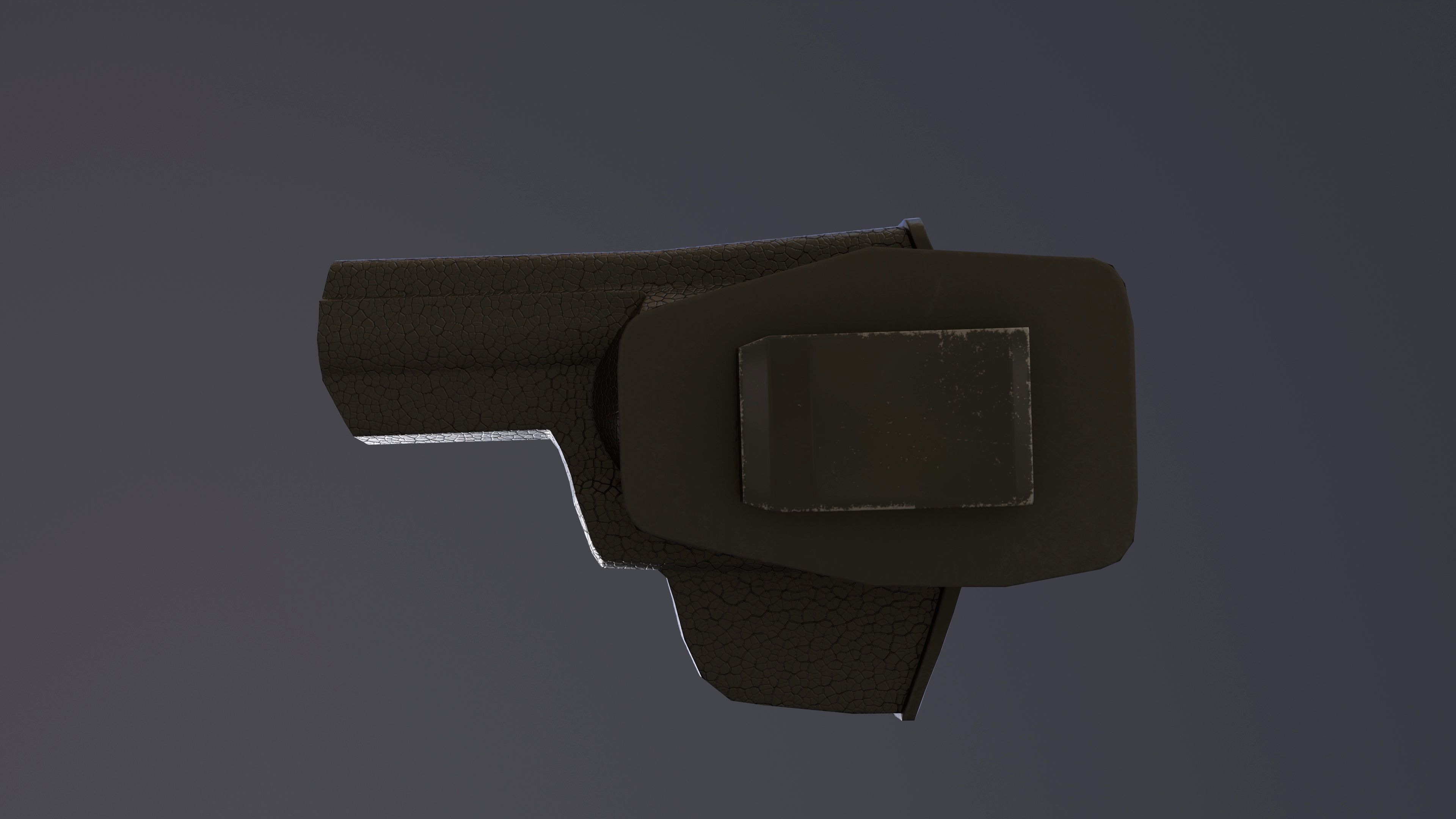 Rook Compact Revolver Stainless with Accessories Low-poly 3D model_31