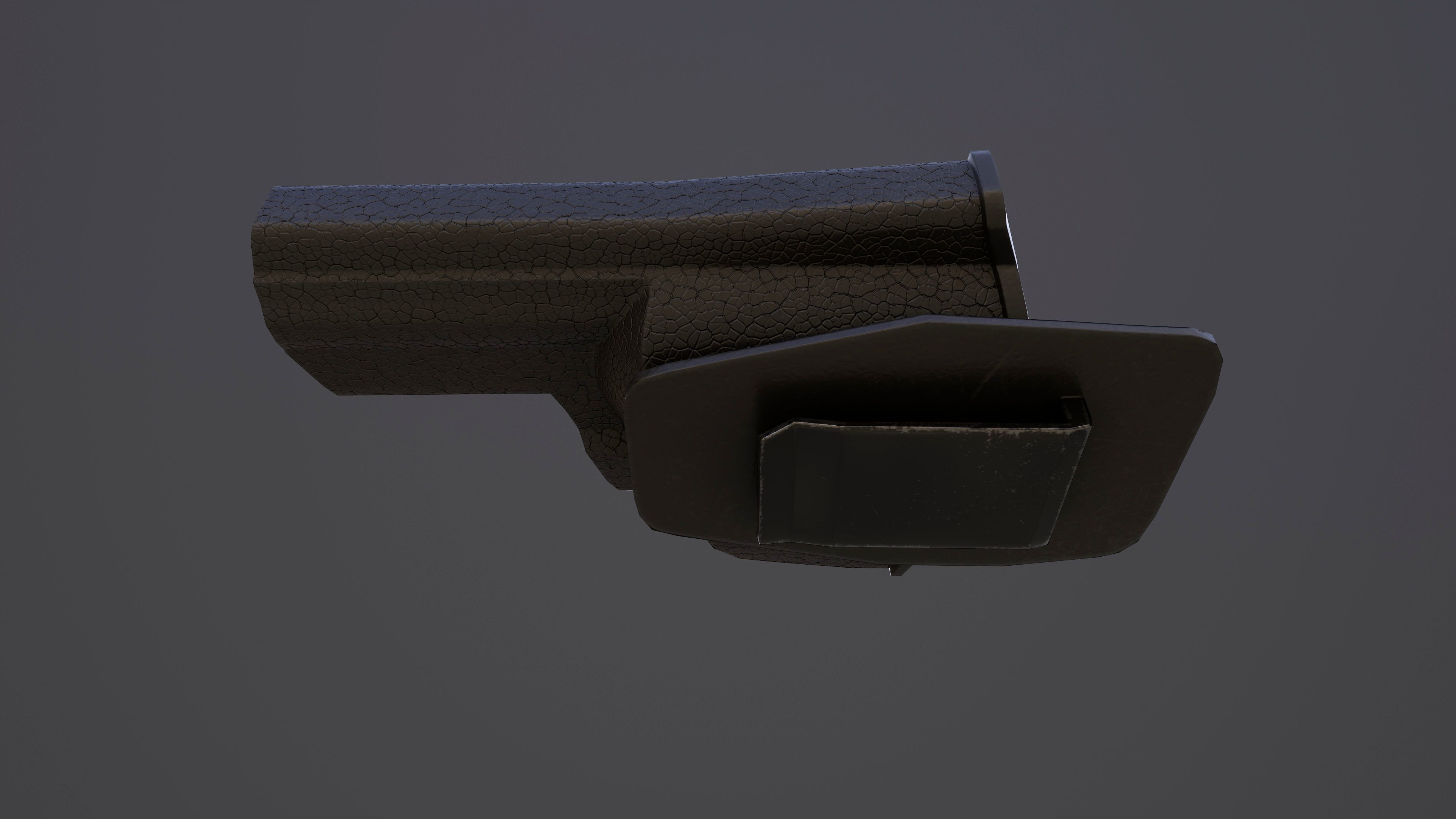 Rook Compact Revolver Stainless with Accessories Low-poly 3D model_30