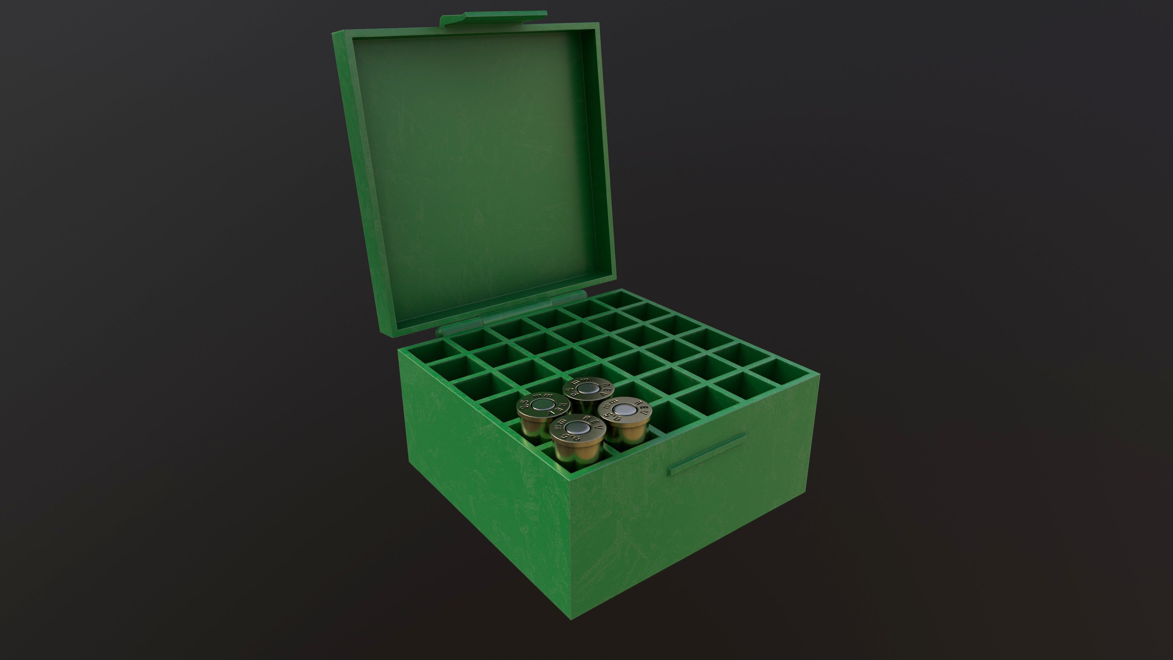 Rook Compact Revolver Stainless with Accessories Low-poly 3D model_34