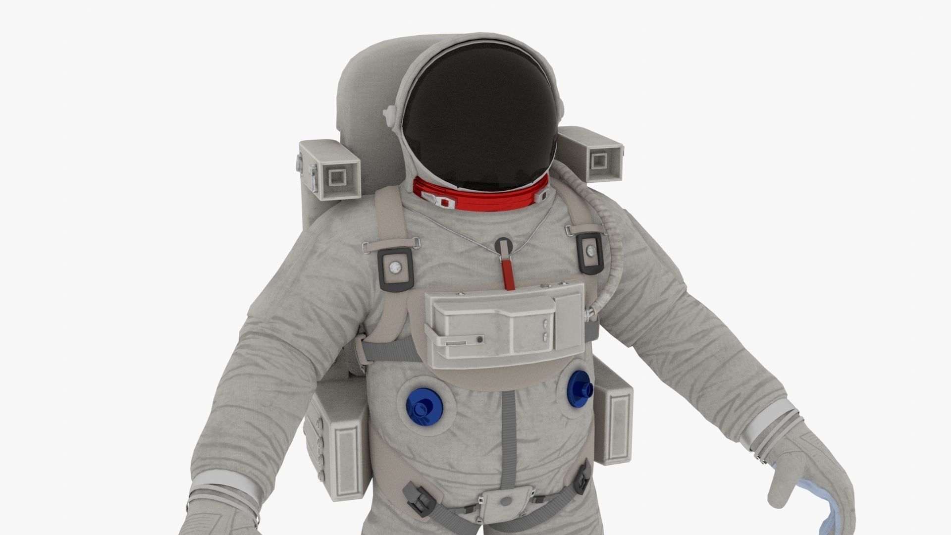 Astronaut suit 3D model_2