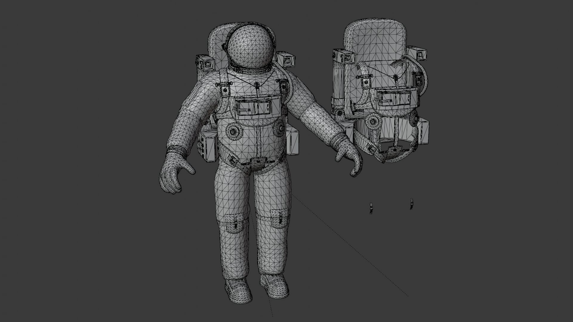 Astronaut suit 3D model_27