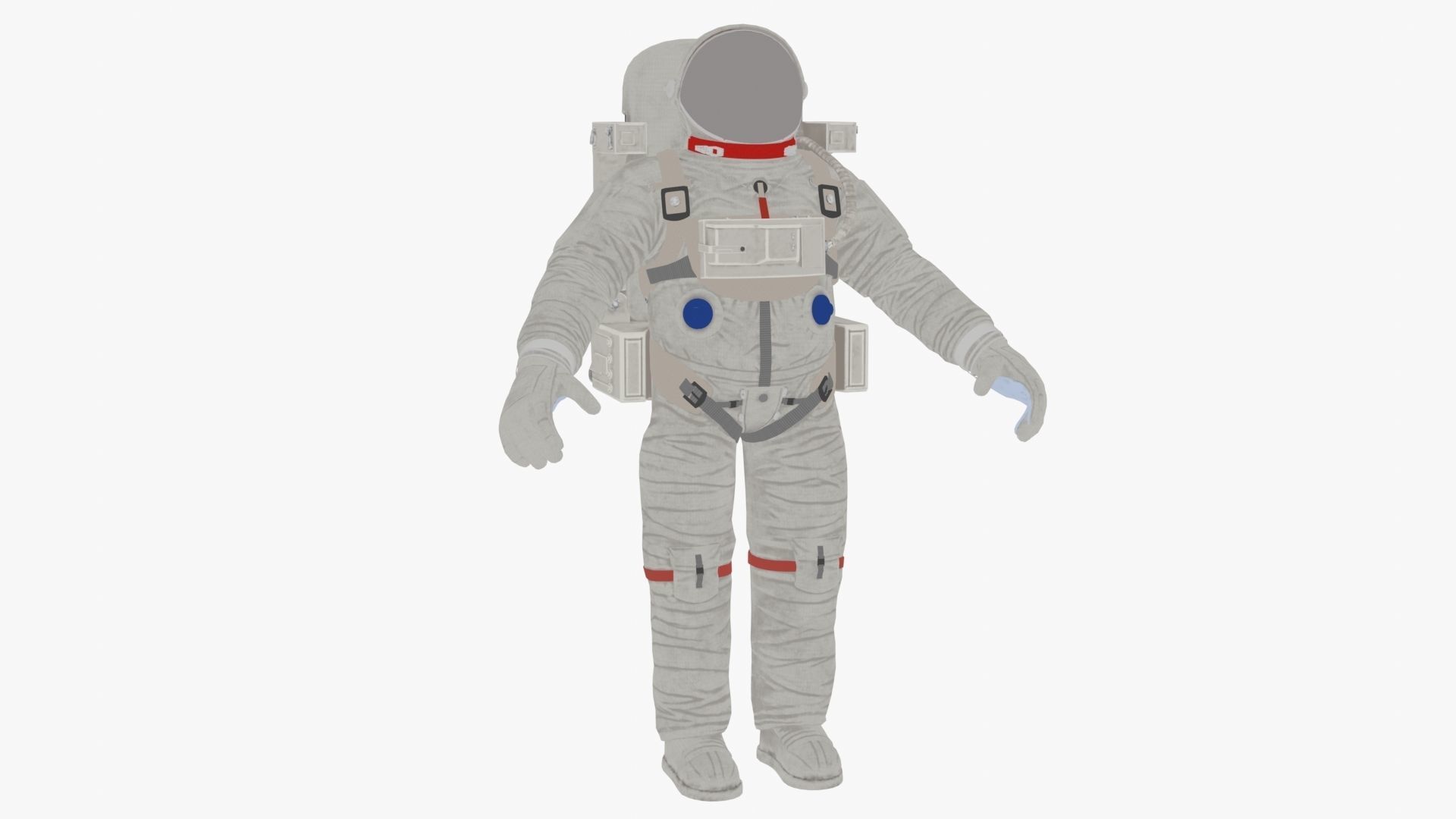 Astronaut suit 3D model_9