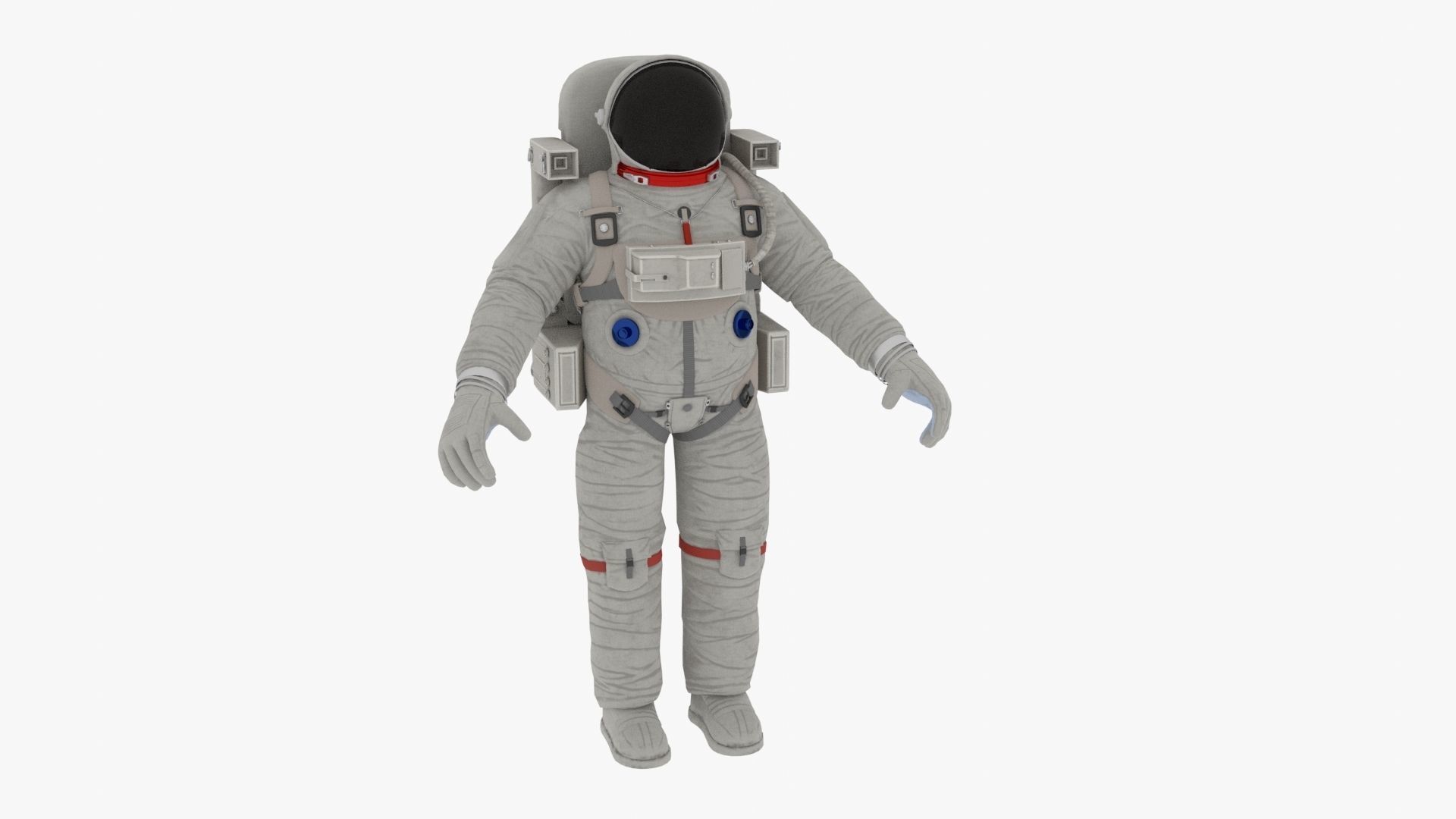 Astronaut suit 3D model_1