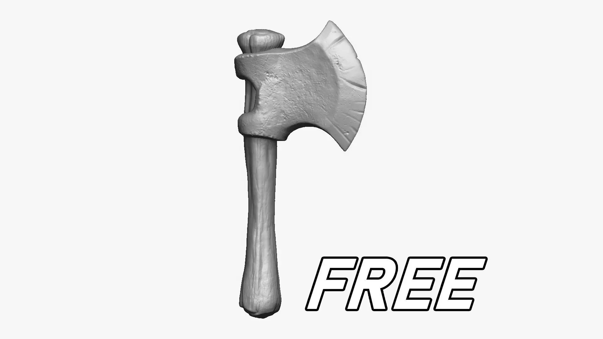 Weapon - Troll Axe - FREE Free 3D model_0