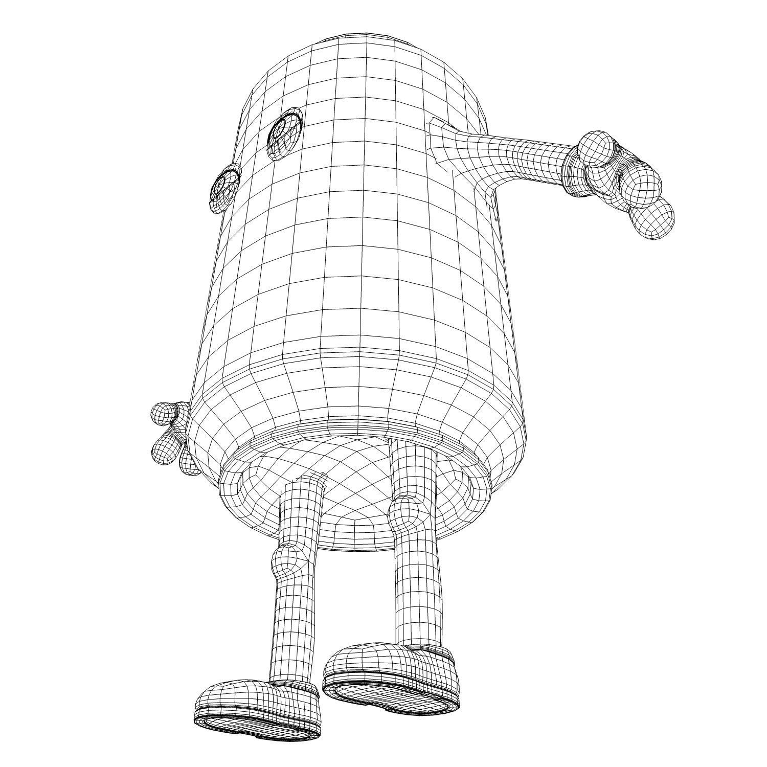 Cartoon Characters 3D model_16