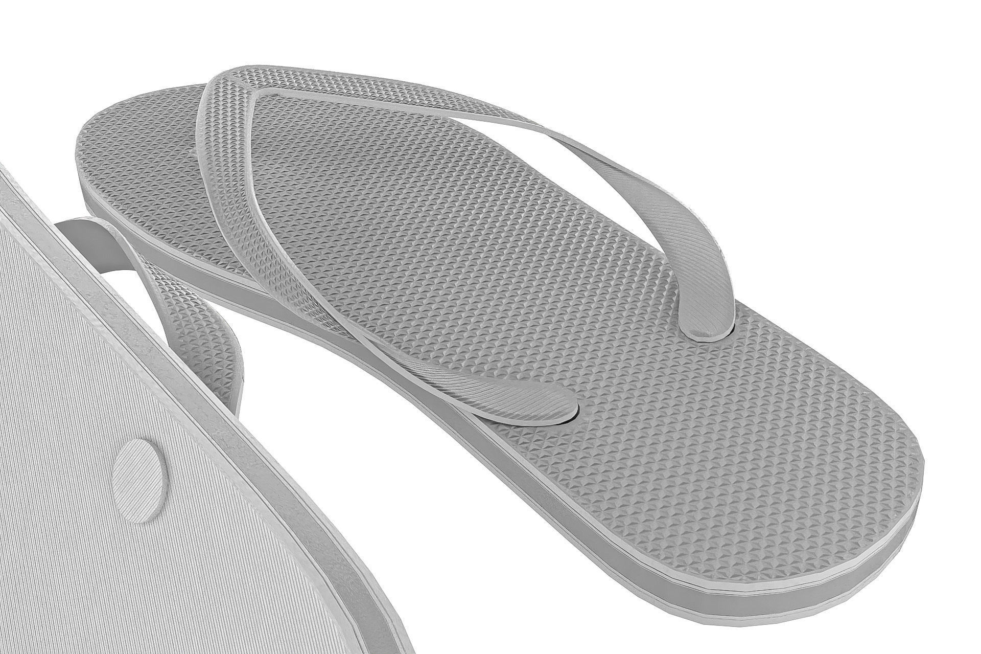 Flip Flops Pack PBR Low-poly 3D model_11
