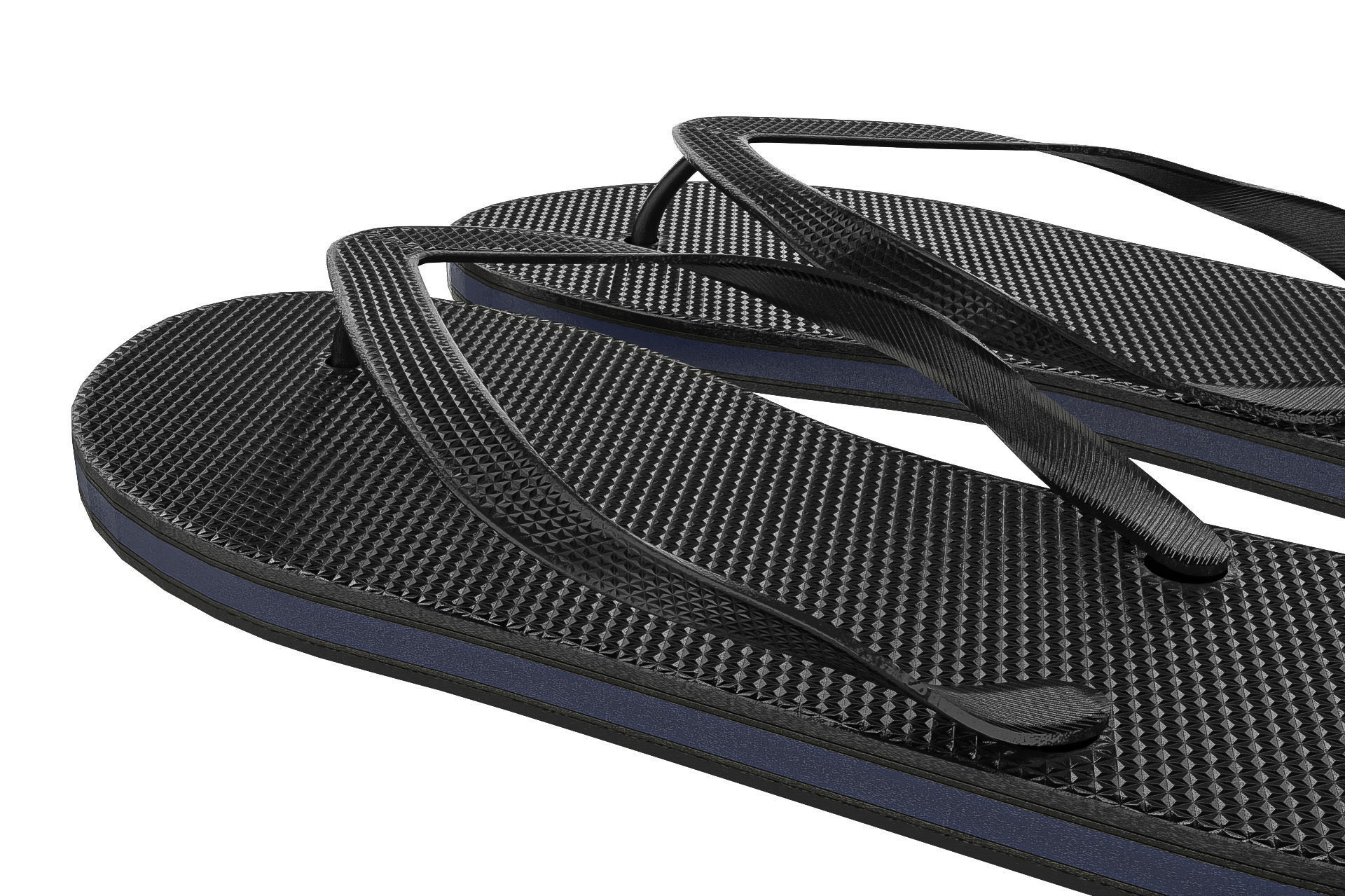 Flip Flops Pack PBR Low-poly 3D model_4