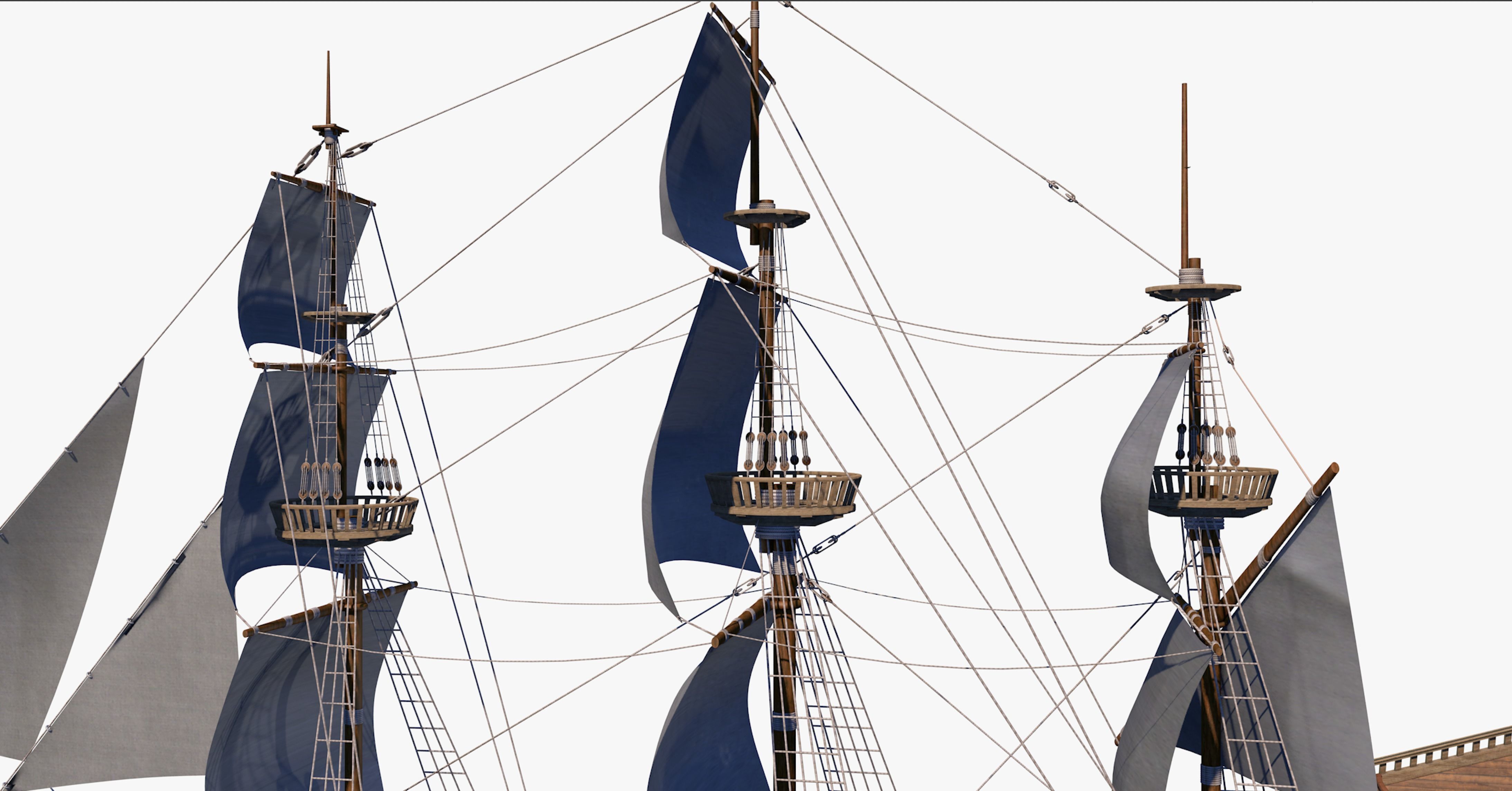 Galeon pirate ship 3D model_18