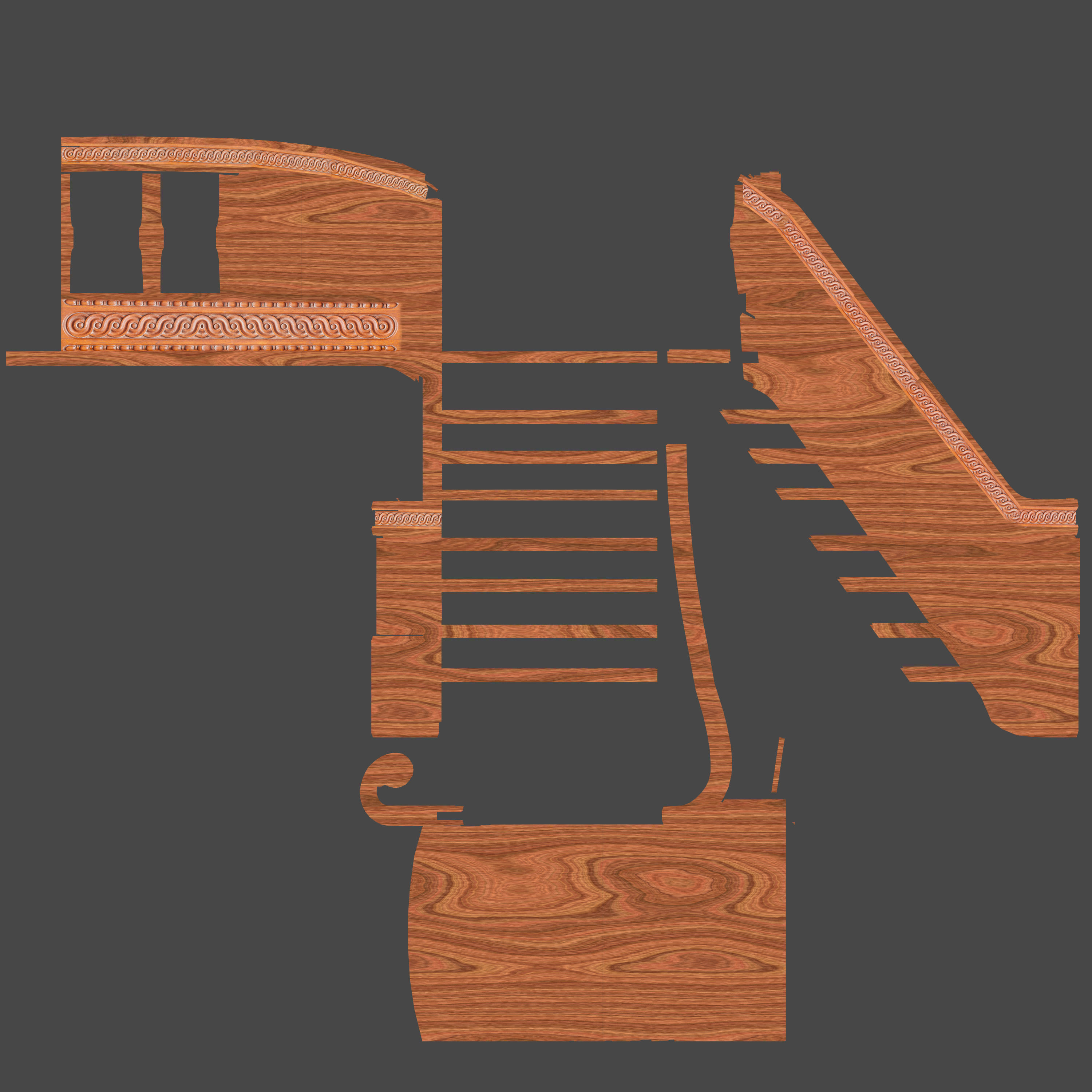 Galeon pirate ship 3D model_36