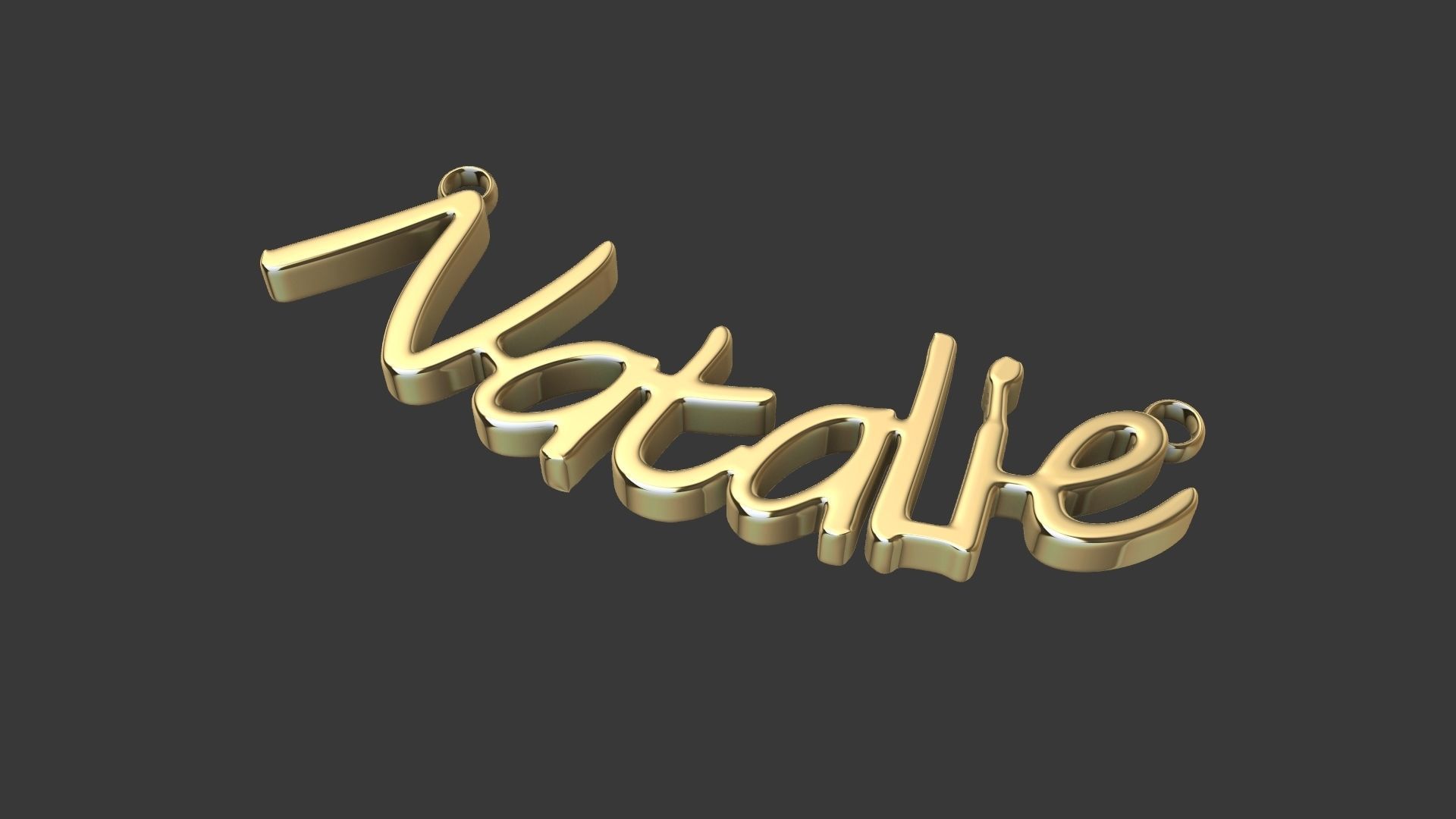 Natalie name pendant stl verified 3D print model_1