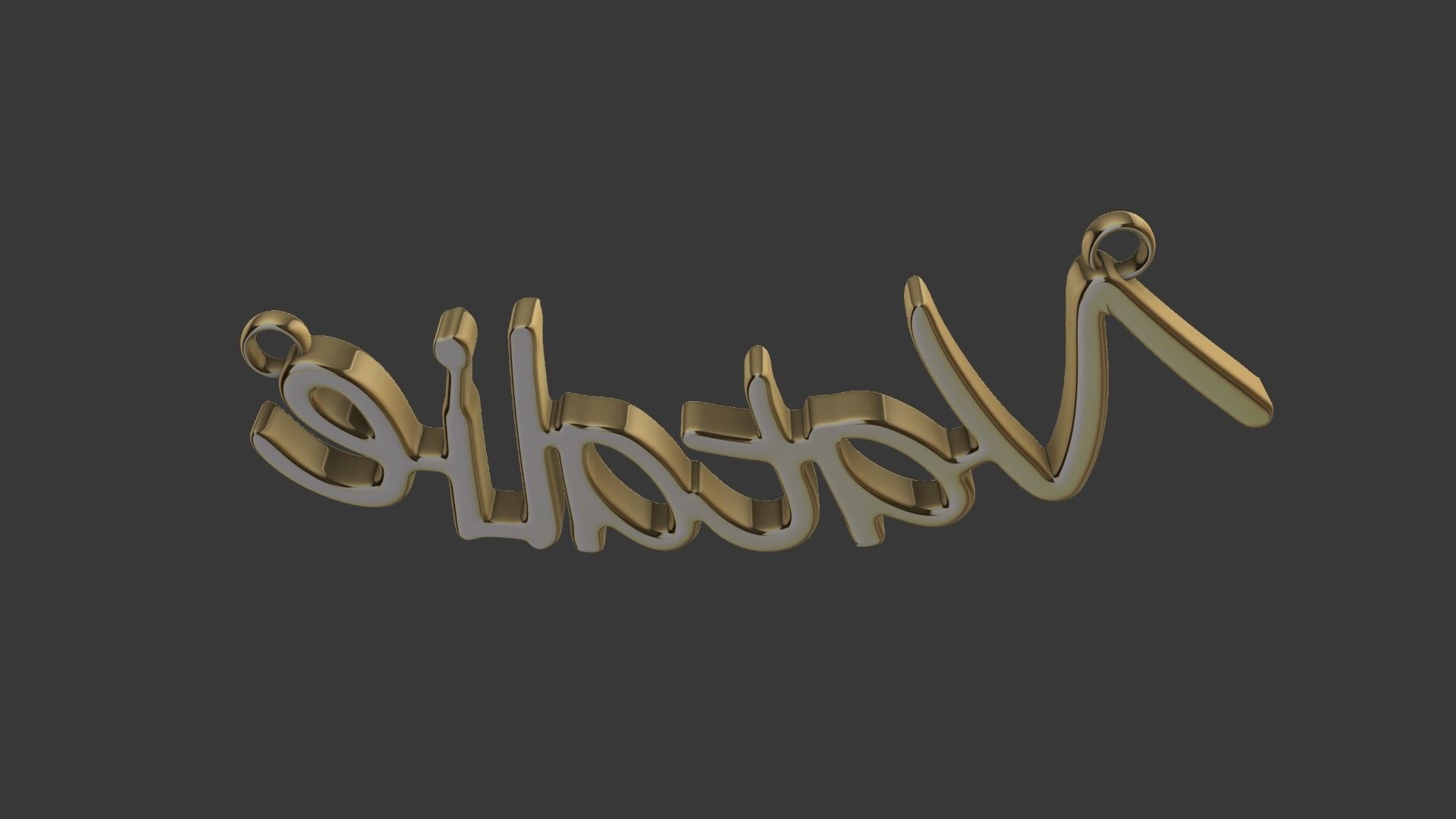 Natalie name pendant stl verified 3D print model_3