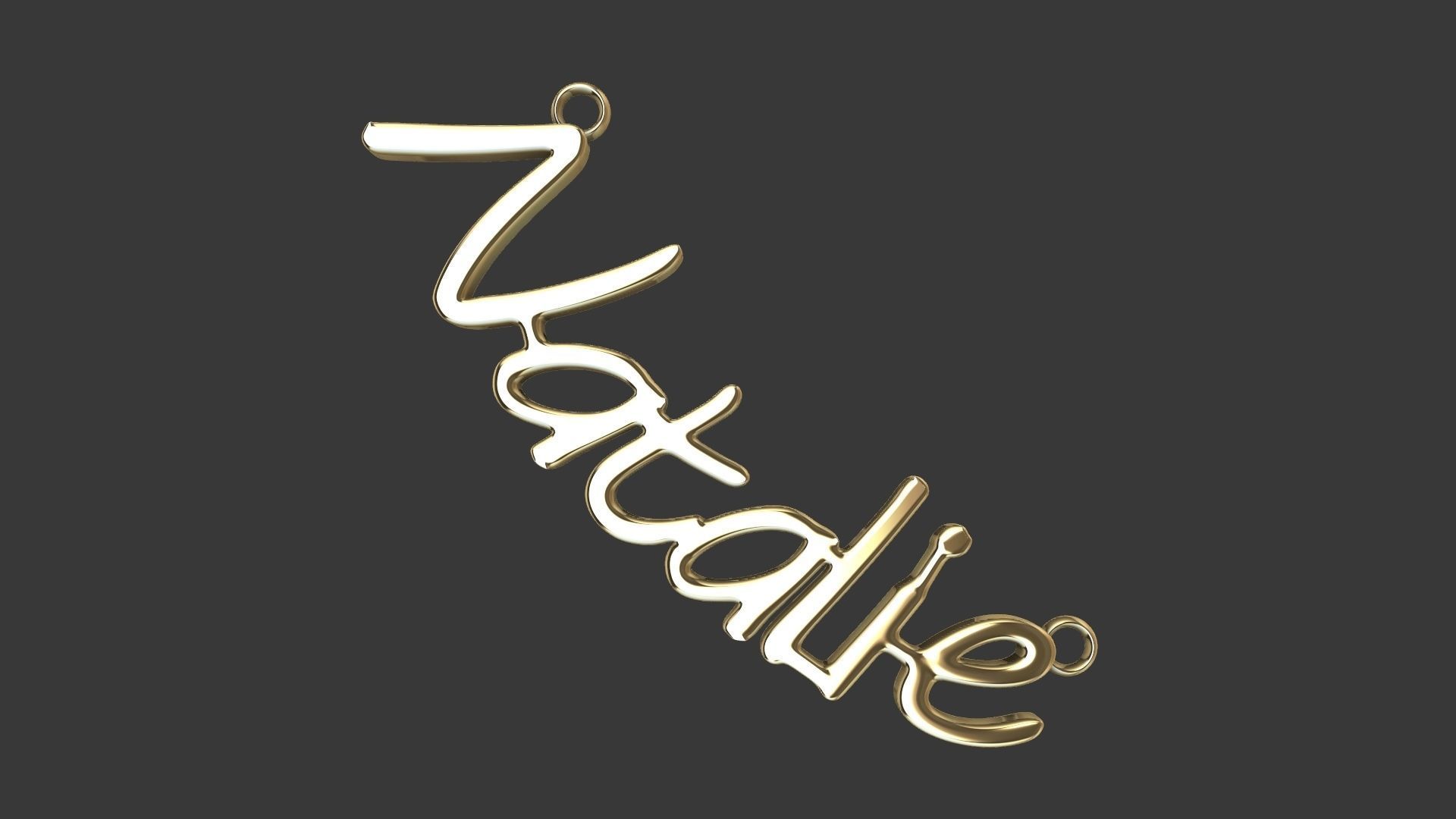 Natalie name pendant stl verified 3D print model_6