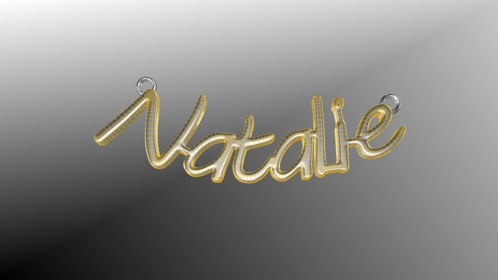 Natalie name pendant stl verified 3D print model_9