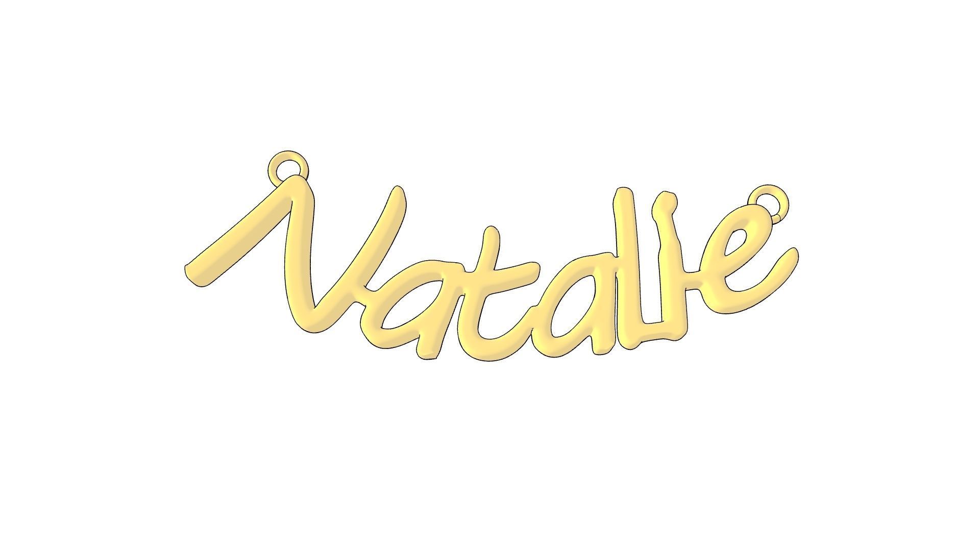 Natalie name pendant stl verified 3D print model_12