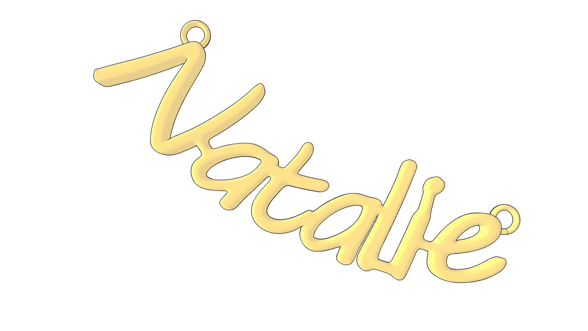 Natalie name pendant stl verified 3D print model_14