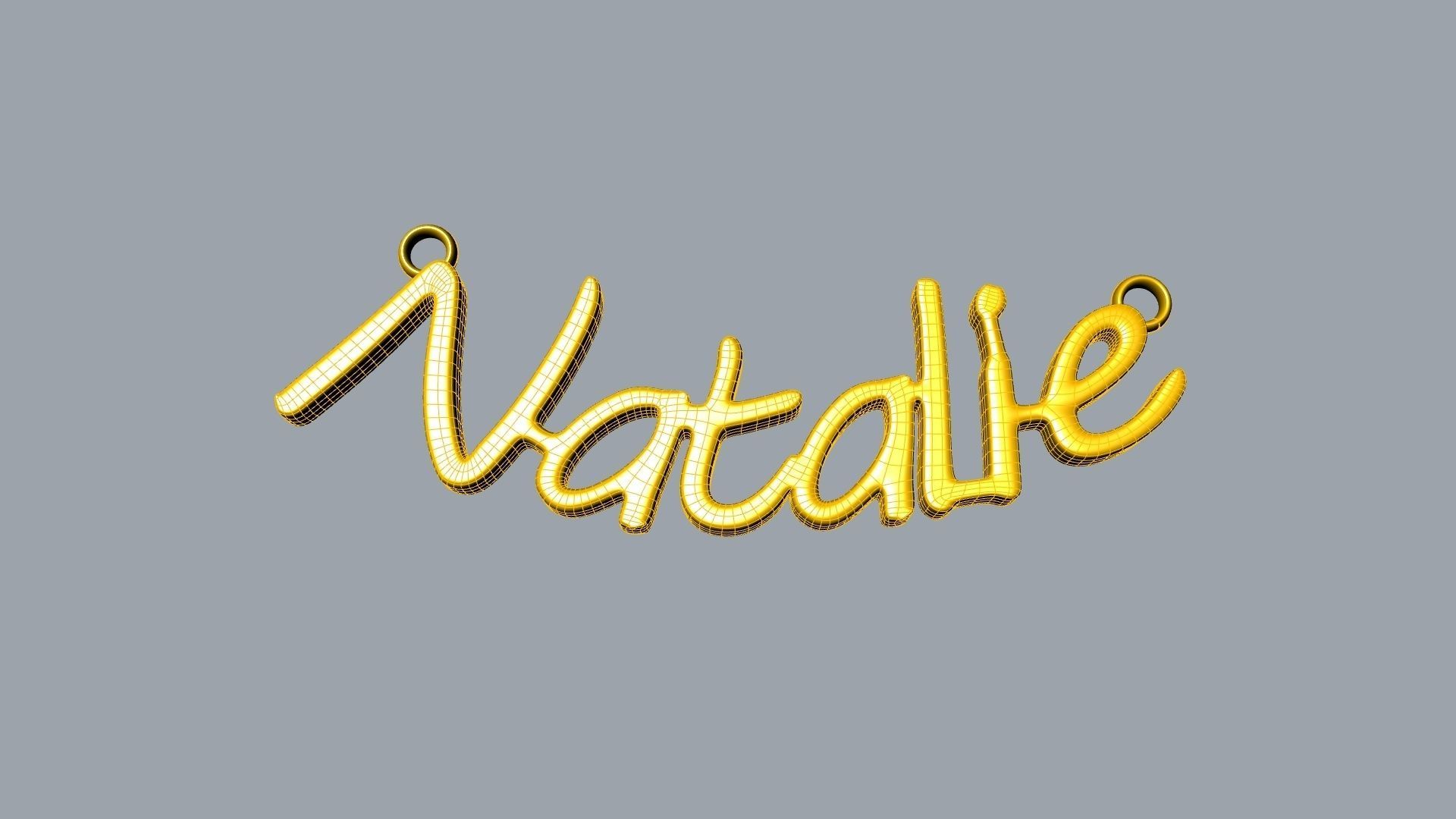 Natalie name pendant stl verified 3D print model_11