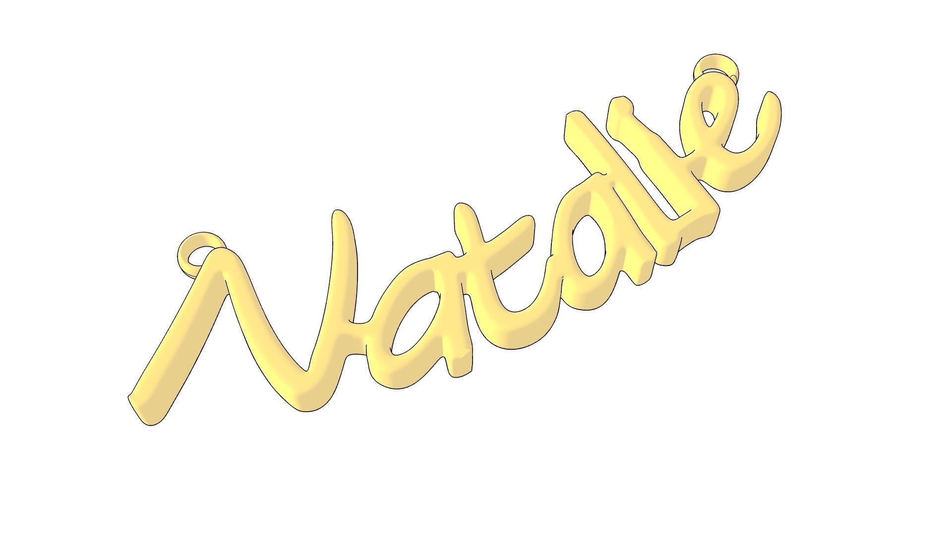 Natalie name pendant stl verified 3D print model_13