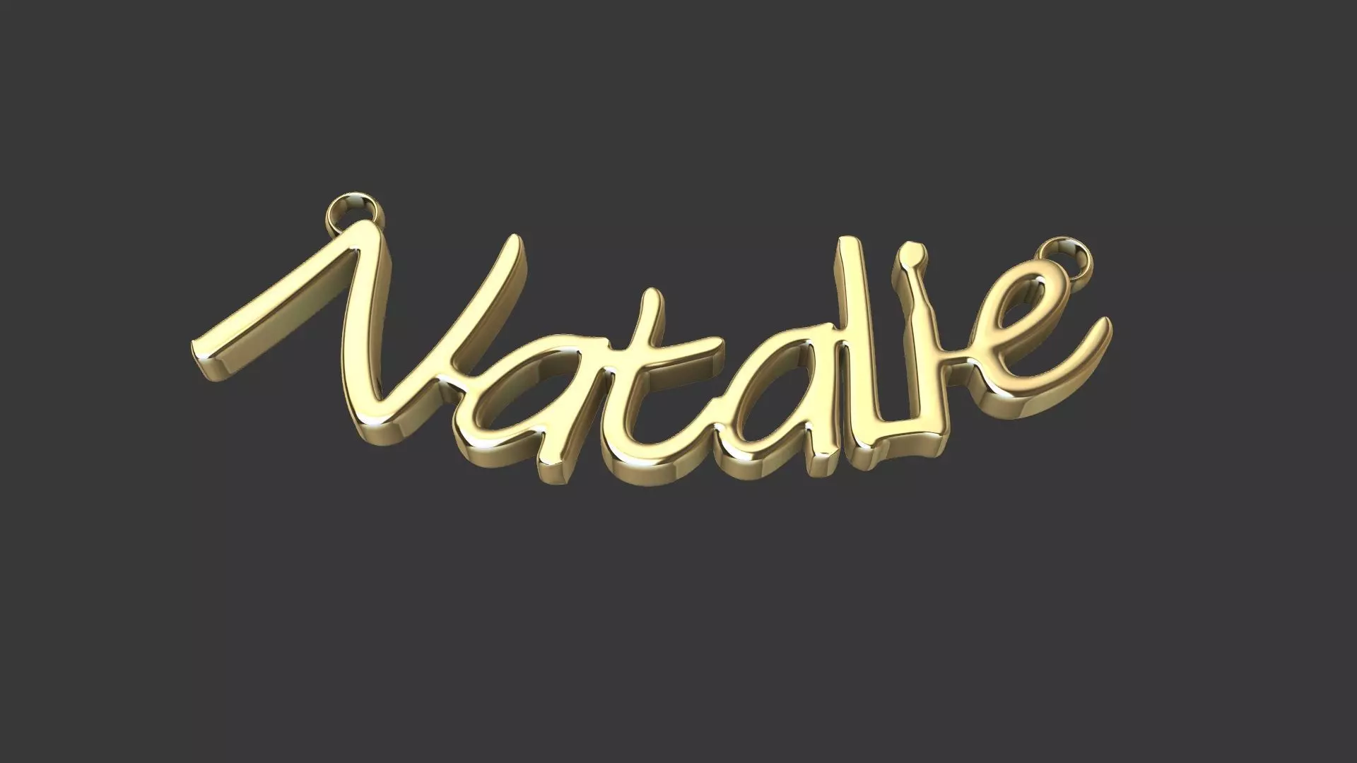 Natalie name pendant stl verified 3D print model_0