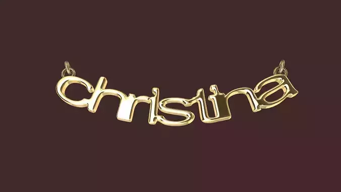 Christina curved puffy pendant stl verified