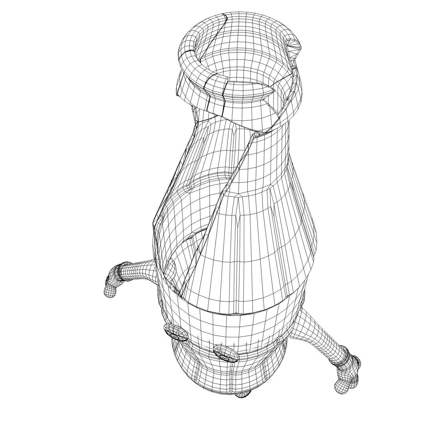 Cartoon Characters 3D model_16