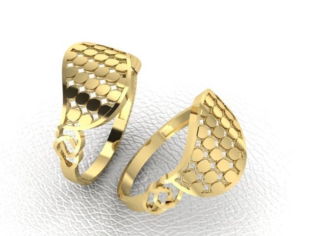 PACK OF 12 PLAIN RINGS 3D print model_12