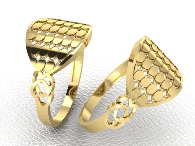 PACK OF 12 PLAIN RINGS 3D print model_9