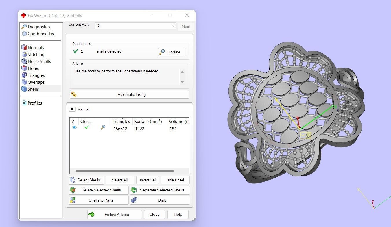 PACK OF 12 PLAIN RINGS 3D print model_28