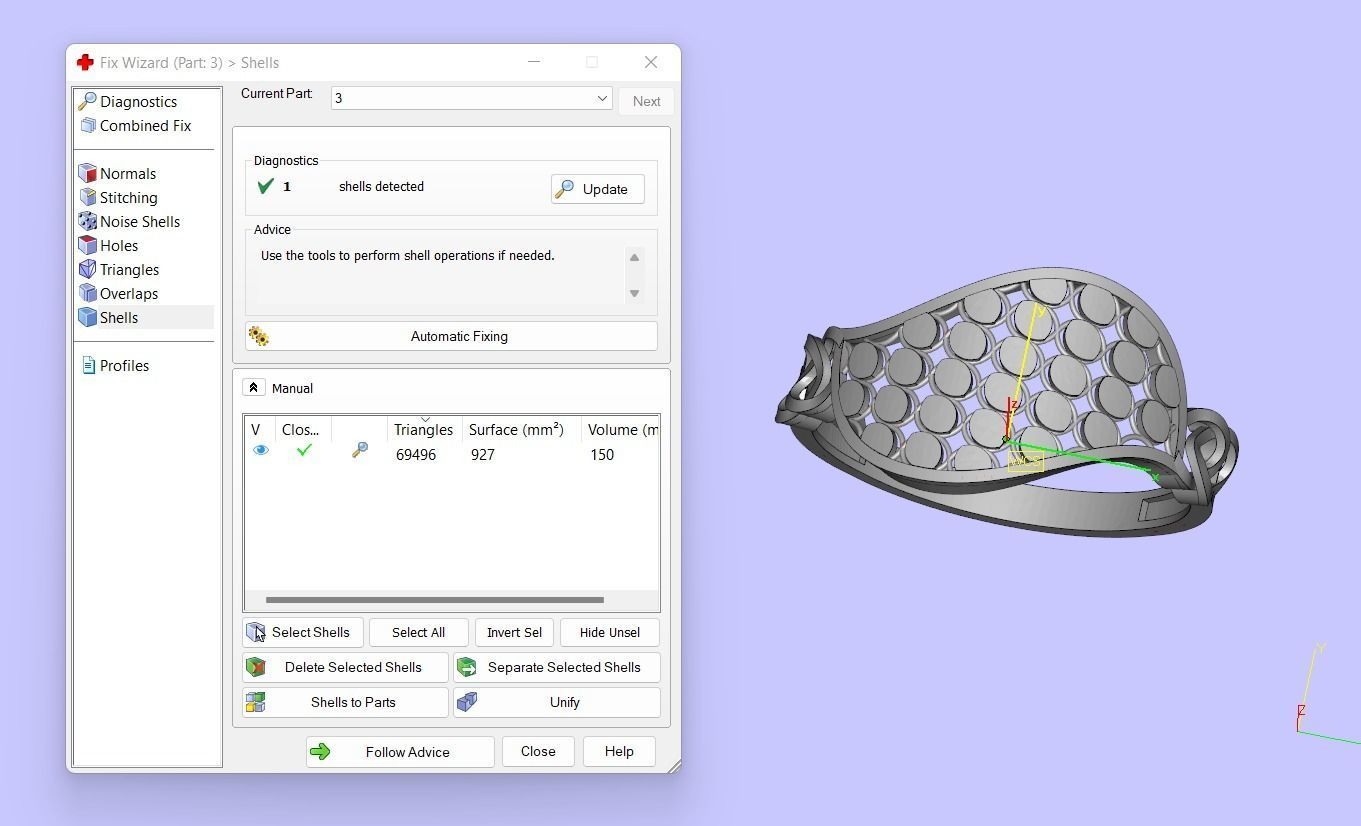 PACK OF 12 PLAIN RINGS 3D print model_26