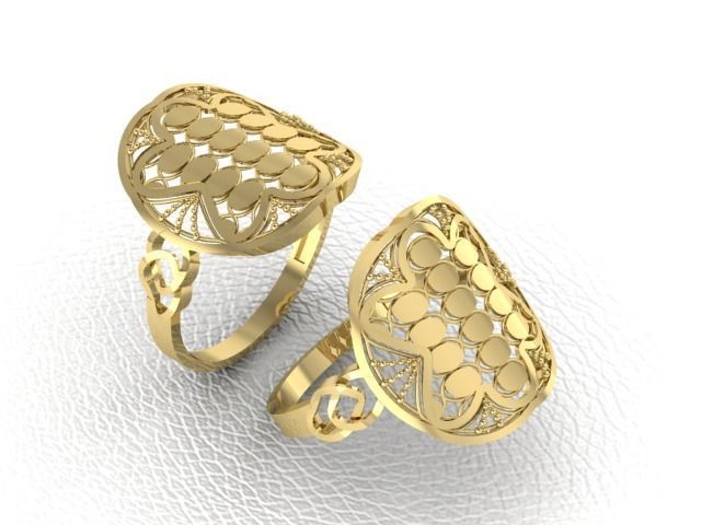 PACK OF 12 PLAIN RINGS 3D print model_15