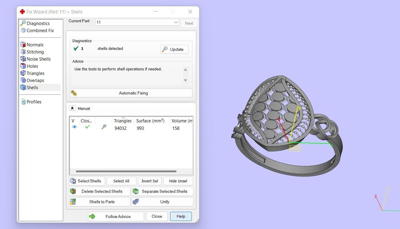PACK OF 12 PLAIN RINGS 3D print model_21