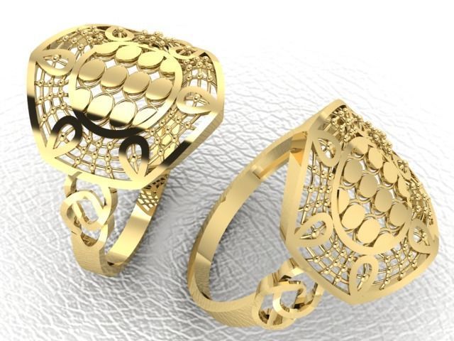 PACK OF 12 PLAIN RINGS 3D print model_13