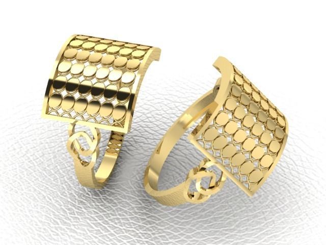 PACK OF 12 PLAIN RINGS 3D print model_11