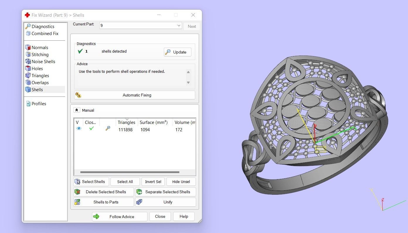 PACK OF 12 PLAIN RINGS 3D print model_22